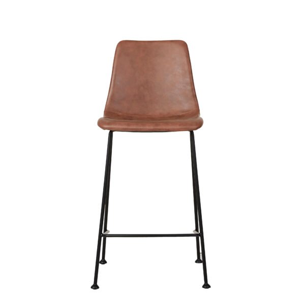 Cue Barstool – Vintage Tan PU/BK