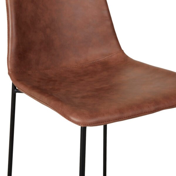 Cue Barstool – Vintage Tan PU/BK