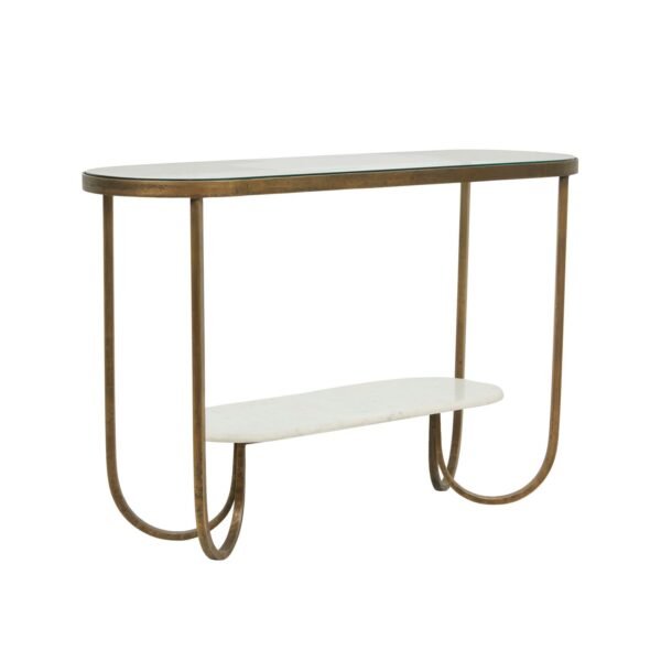 Amelie Curve Console-AntBrs/Wh