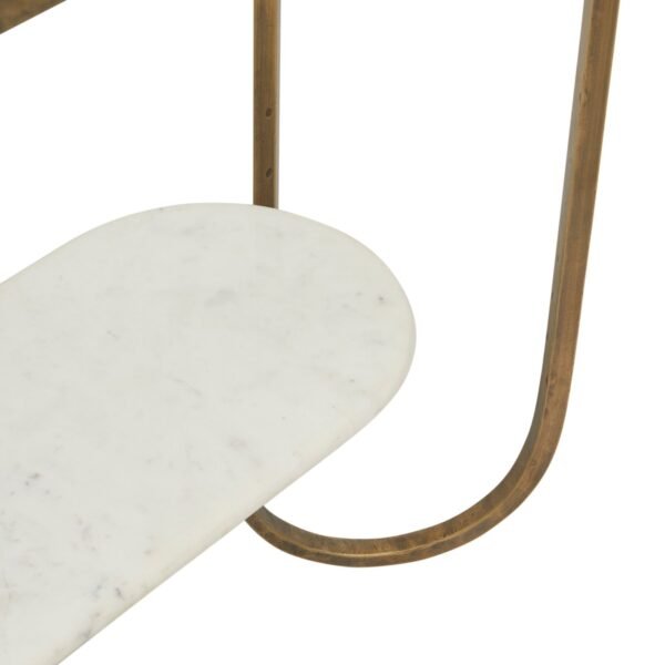 Amelie Curve Console-AntBrs/Wh