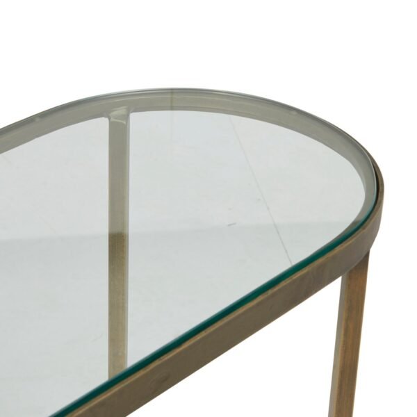 Amelie Curve Console-AntBrs/Wh