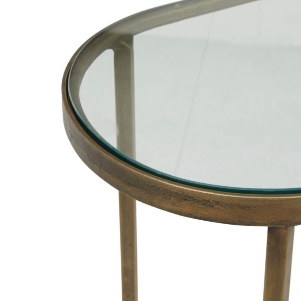 Amelie Curve Console-AntBrs/Wh