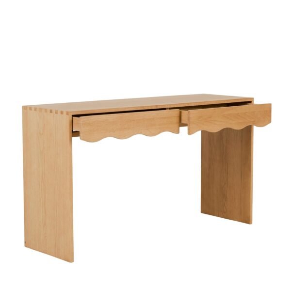 Solstice Wave Console-New Oak