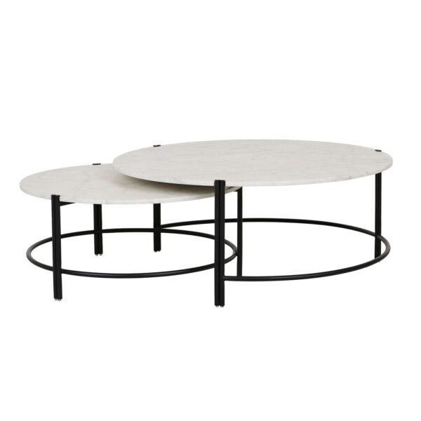 Atlas Etch Sq CoffTbl-White