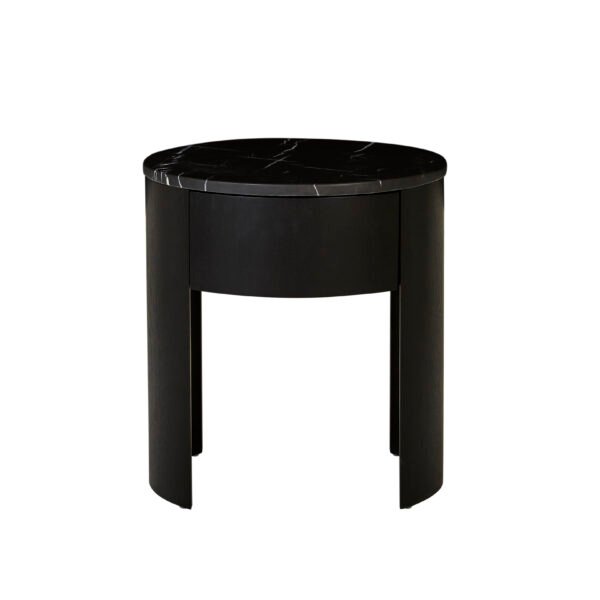 Oberon Crescent Marble Bedside