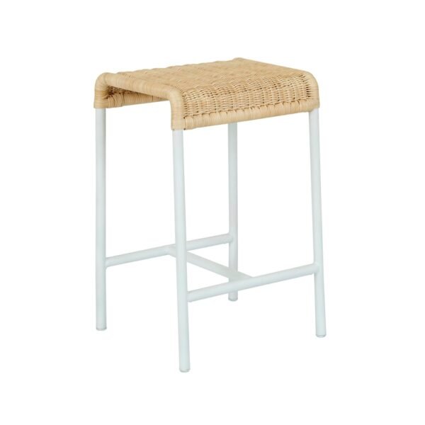 Weaver Loop Barstool-Nat/Wh