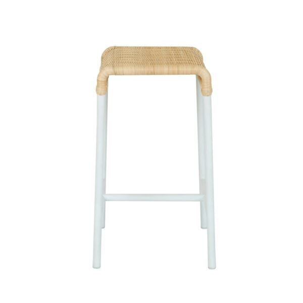 Weaver Loop Barstool-Nat/Wh
