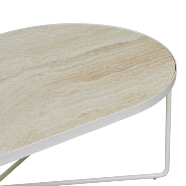 Elle Camilla Oval Coff Tb-NatTrv/Wh