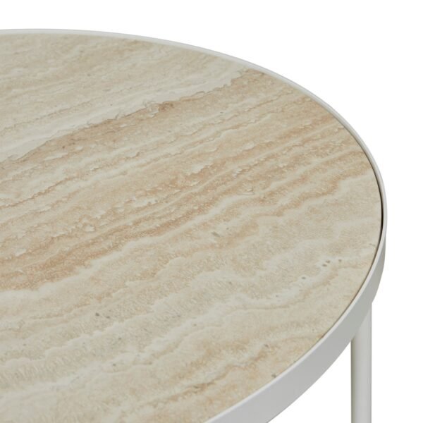 Elle Camilla Oval Coff Tb-NatTrv/Wh