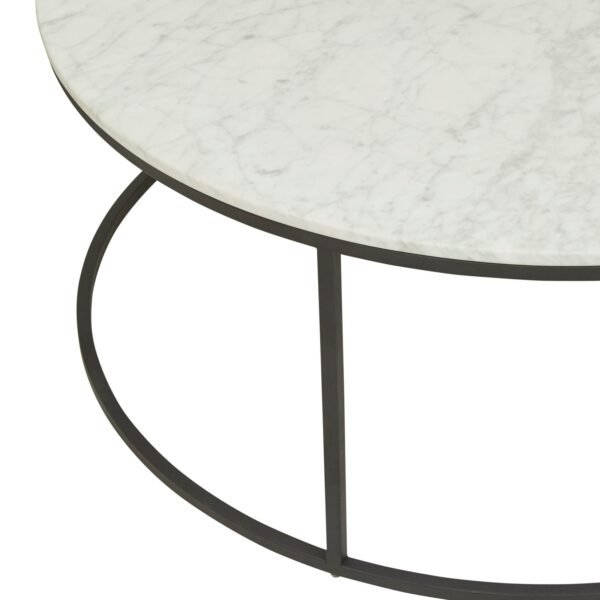 Elle Round CoffeeTb-Black/Whit