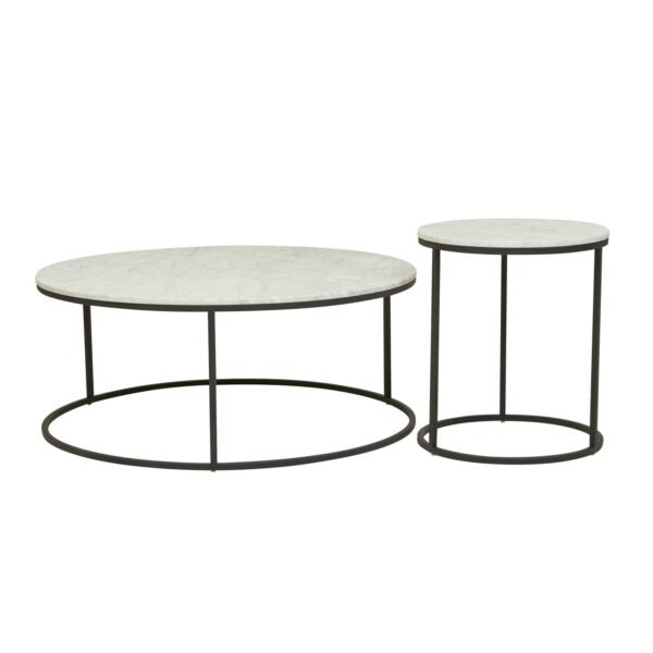 Elle Round CoffeeTb-Black/Whit