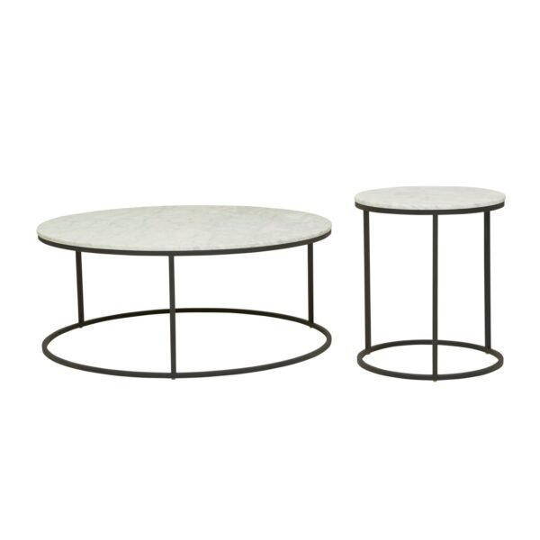Elle Round CoffeeTb-Black/Whit