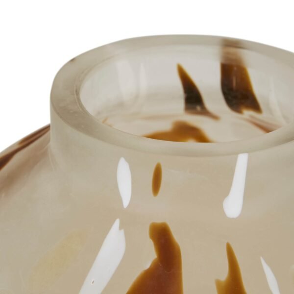 Boden Speckle Small Vase – Caramel/White