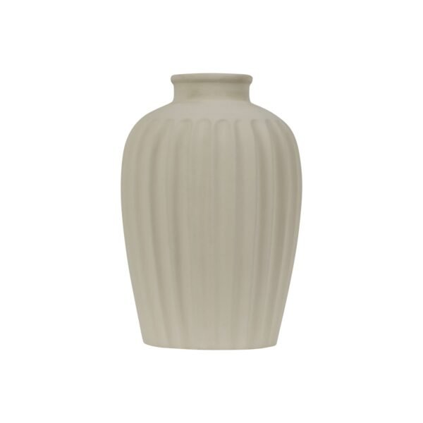 Lorne Lg Channel Vase -Biscuit