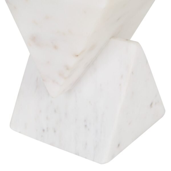 Rufus Stack Large Sculpture- White Marble