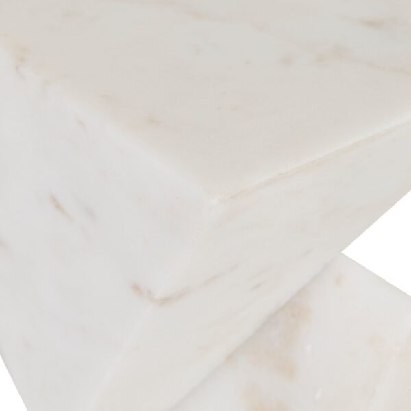 Rufus Stack Large Sculpture- White Marble