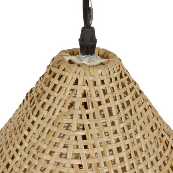 Geo Tall Woven Pendant-Natural
