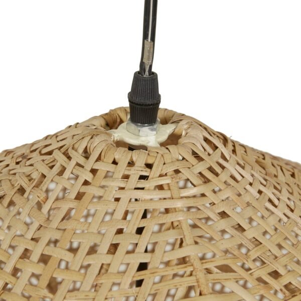 Geo Wide Woven Pendant-Natural