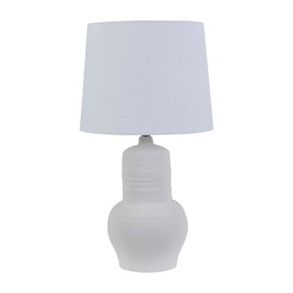 Lorne Globe Tbl Lamp-WhSand