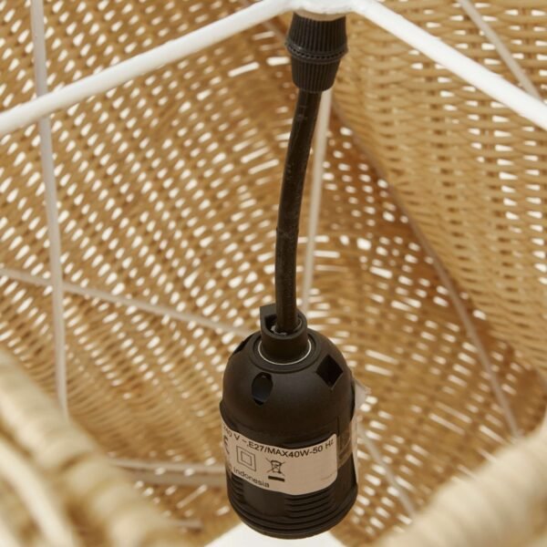 Twist Large Woven Pendant-Natu