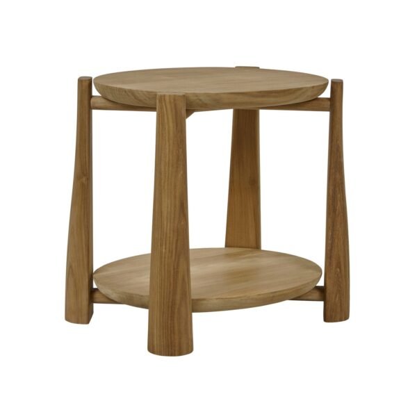 Kuda Side Table – Natural Teak