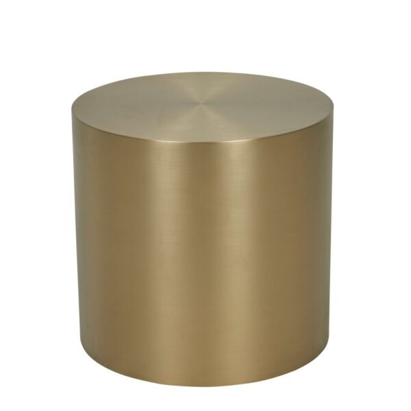Elle Drum Side Tbl-BrushedGold