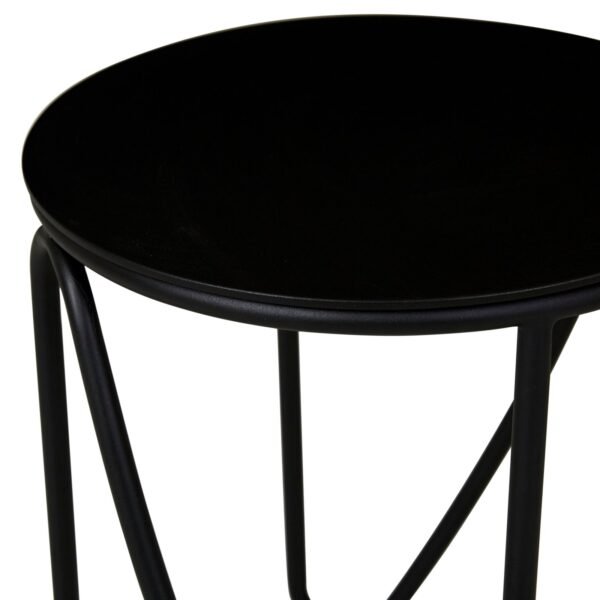Fleur Side Table – Black