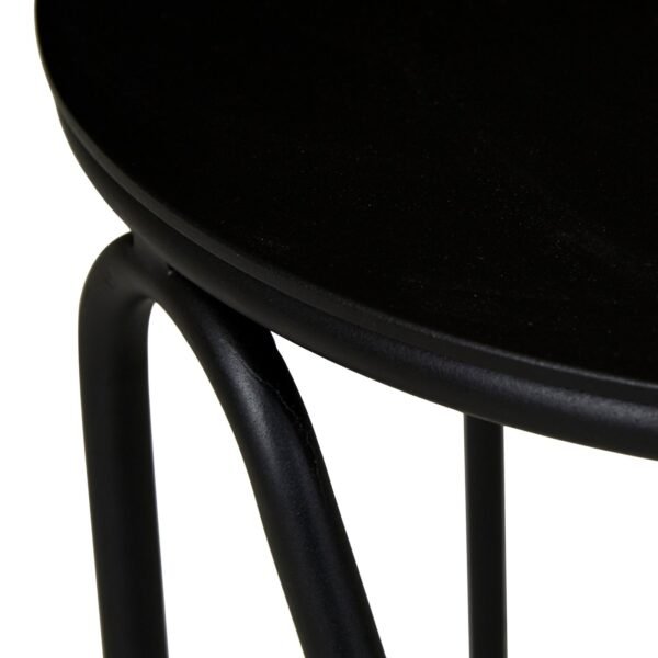 Fleur Side Table – Black