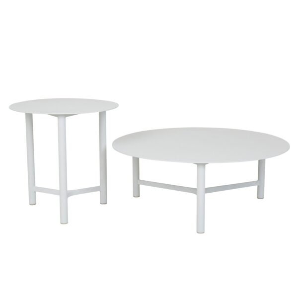 Tulum Rnd Side Table-White