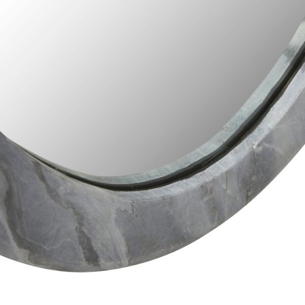 Rufus Oval Mirror -DarGry Mrbl