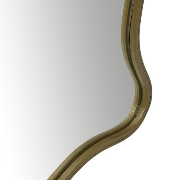 Verona Wave Mirror-Ant Brass