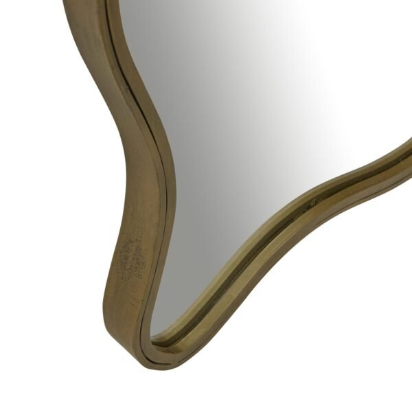 Verona Wave Mirror-Ant Brass
