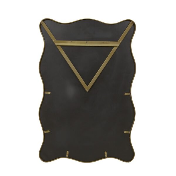 Verona Wave Mirror-Ant Brass