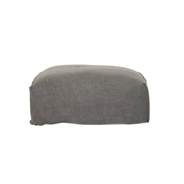 Cove Seamed Ottoman – Smoke Li