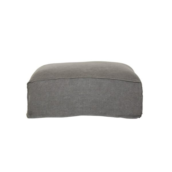 Cove Seamed Ottoman – Smoke Li