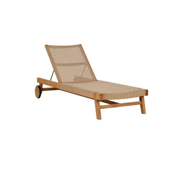 Hamptons Sunbed-Natural/Mist