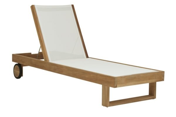 Sonoma Florida Sunbed-Nat Teak/White