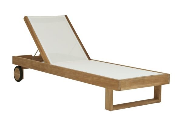 Sonoma Florida Sunbed-Nat Teak/White