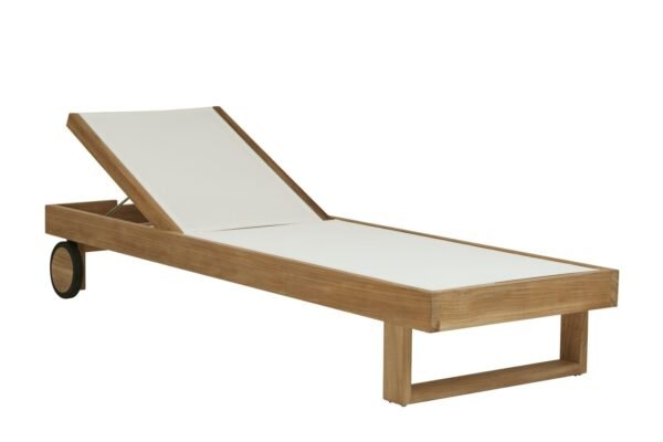 Sonoma Florida Sunbed-Nat Teak/White