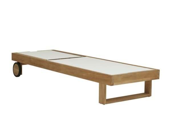 Sonoma Florida Sunbed-Nat Teak/White