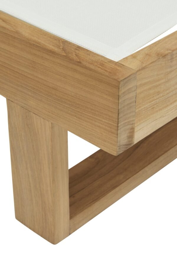Sonoma Florida Sunbed-Nat Teak/White