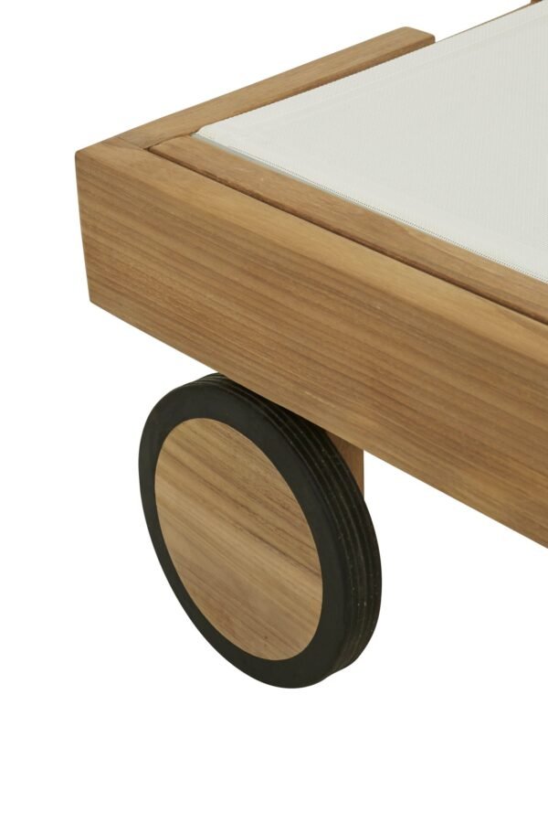 Sonoma Florida Sunbed-Nat Teak/White