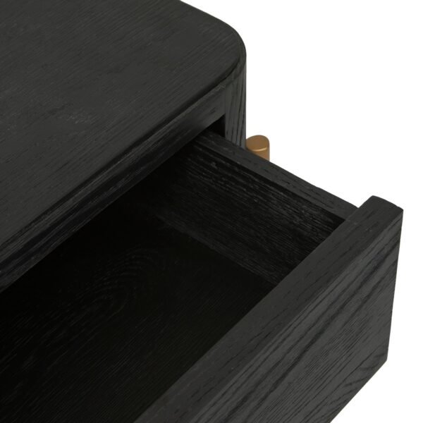 Wyatt Frame Bedside-MattBk/Gol