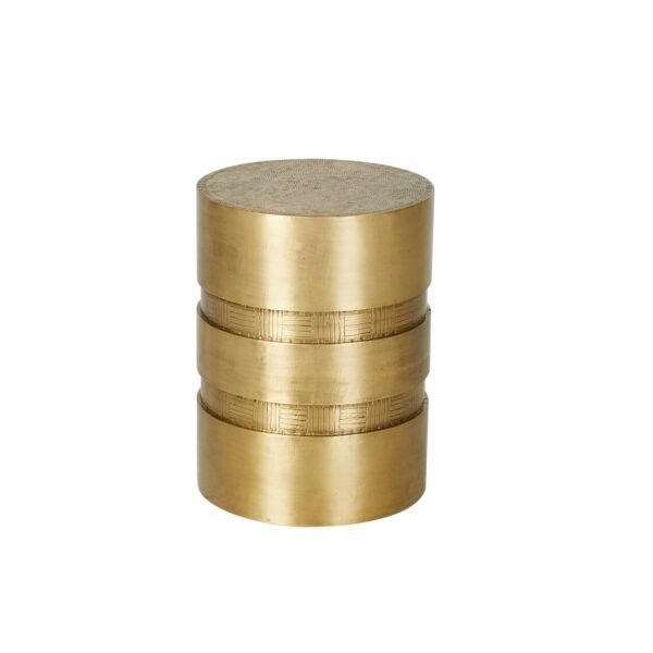 Taj Slice Metal Stool-AntBrass