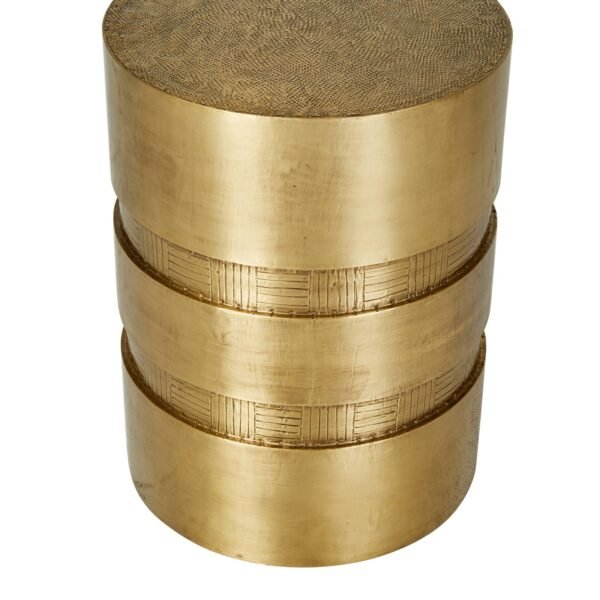 Taj Slice Metal Stool-AntBrass