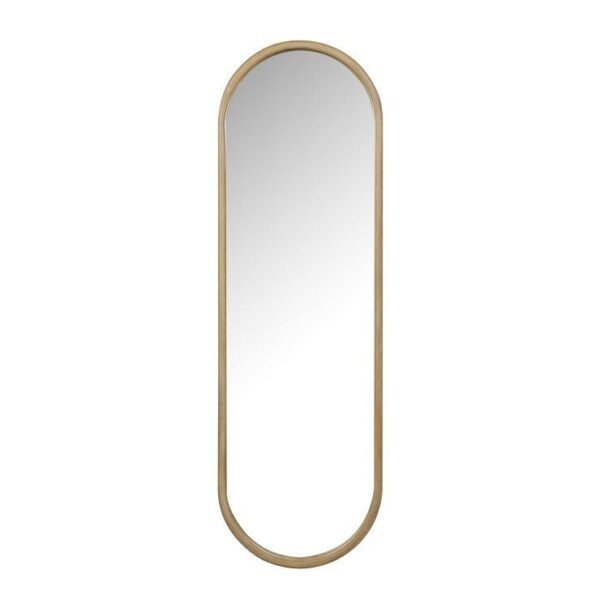 Brody Oval Mirror – Natural Oak