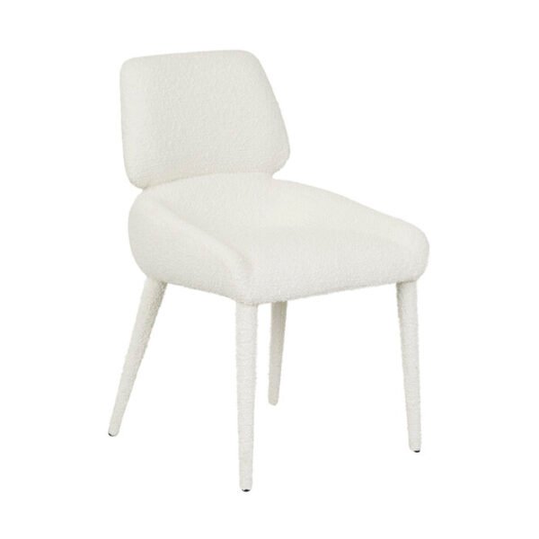 Nixon Arm Chair-Snow Boucle