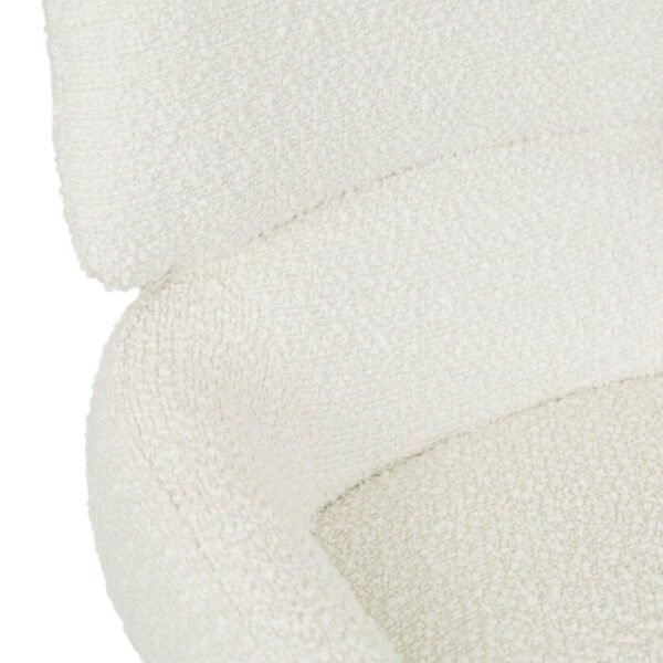 Nixon Arm Chair-Snow Boucle