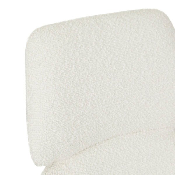 Nixon Arm Chair-Snow Boucle