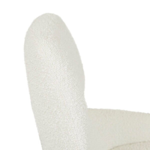Nixon Arm Chair-Snow Boucle